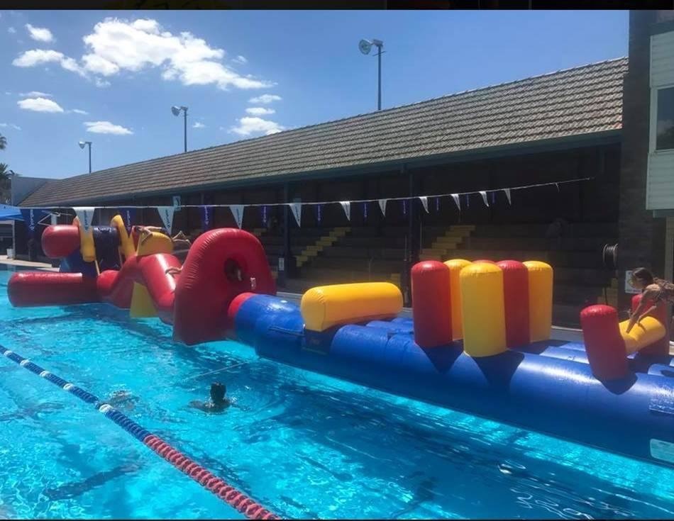 Inflatable Obstacle Course at Warren Pool
